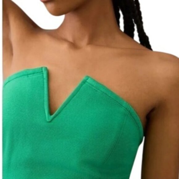 Anthropologie Maeve Large Strapless Corset Top Green NWT - Picture 6 of 7